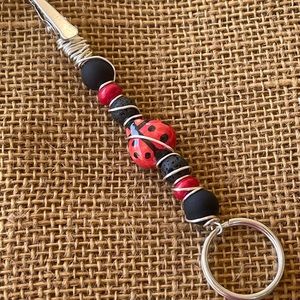 Ladybug Roach Clip/ Jewelry Assist/ Credit Card Clip/ Long Nails